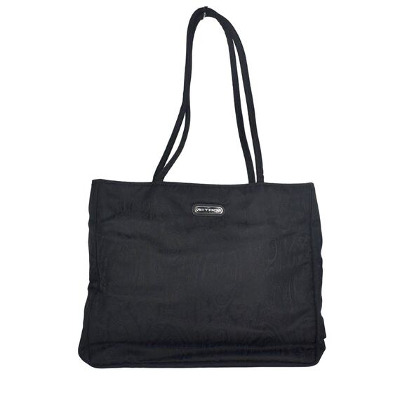 B0 Auth ETRO Black Jacquard Paisley Inside Zippered Pocket Shoulder Handbag Bag - Picture 1 of 9